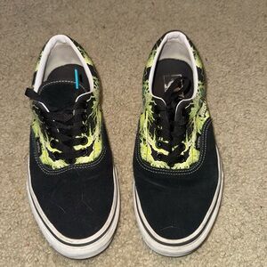 Black and Neon Green vans